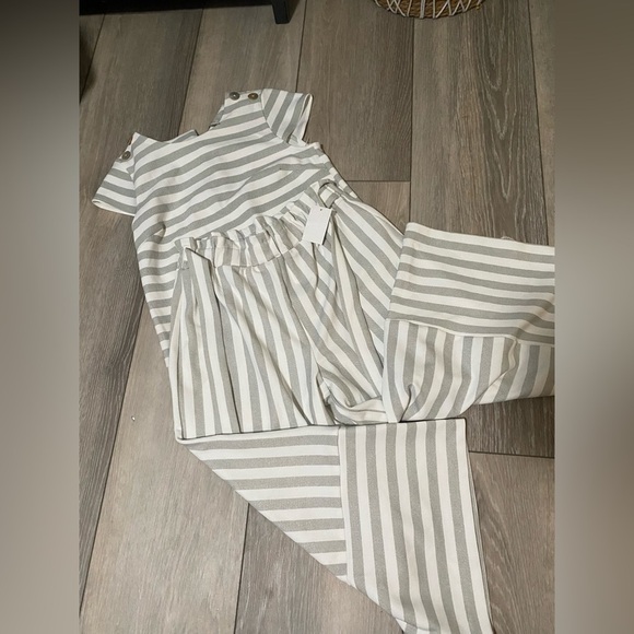 Stripe two piece pant Set - Picture 2 of 5